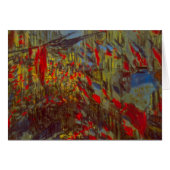 Rue Montorgueil mit Flaggen von Claude Monet (Vorderseite (Horizontal))