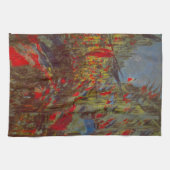 Rue Montorgueil mit Flaggen von Claude Monet Küchentuch (Horizontal)