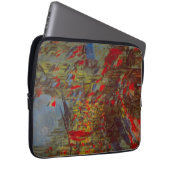 Rue Montorgueil mit Flaggen von Claude Monet Laptopschutzhülle (Vorne Rechts)