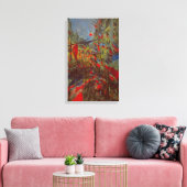 Rue Montorgueil mit Flaggen von Claude Monet Leinwanddruck (Insitu (Wohnzimmer))