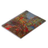 Rue Montorgueil mit Flaggen von Claude Monet Notizblock (Linke Seite)