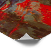 Rue Montorgueil mit Flaggen von Claude Monet Poster (Ecke)