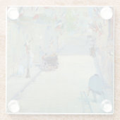 Rue Mosnier mit Flags Manet Fine Art Malerei Glasuntersetzer (Rückseite)