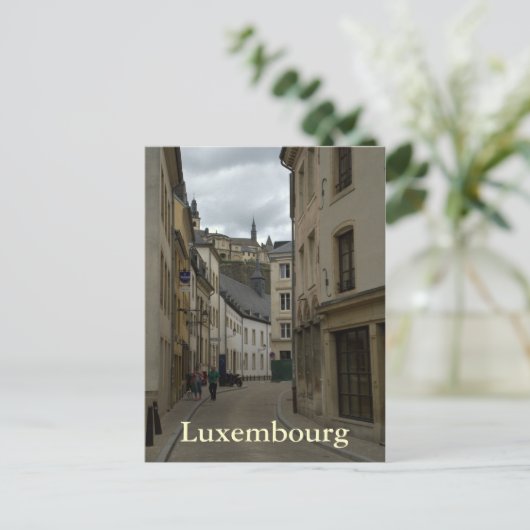Rue Münster, Grund, Luxemburg Postkarte (Stehend Vorderseite)