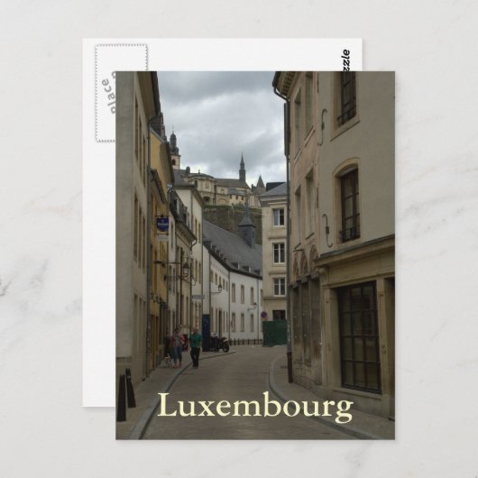 Rue Münster, Grund, Luxemburg Postkarte (Vorne/Hinten)
