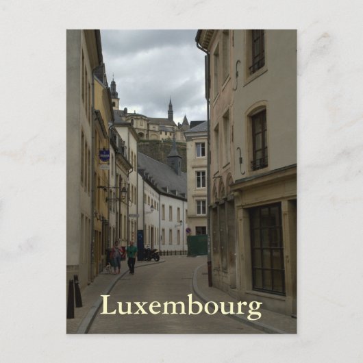 Rue Münster, Grund, Luxemburg Postkarte (Vorderseite)