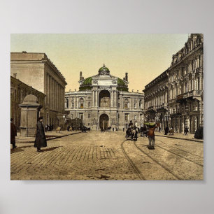 Rue Richelieu, Odessa, Russland, (d.h., Ukraine) Poster