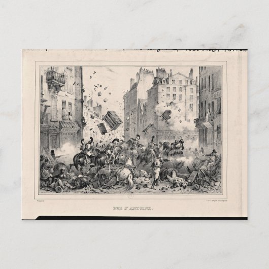 Rue Saint-Antoine Postkarte (Vorderseite)
