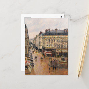 Rue Saint-Honore am Nachmittag, Wirkung des Regens Postkarte