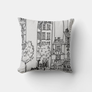 Rue Saint-Julien-le-Pauvre   Paris, Frankreich Kissen