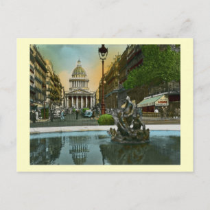 Rue Soufflot, Pantheon, Paris, Frankreich Vintage Postkarte