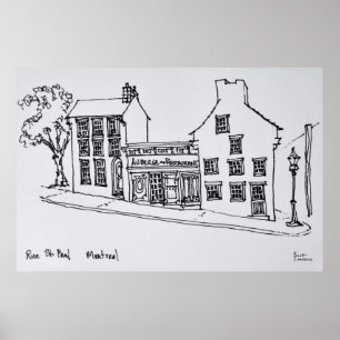 Rue St. Paul Old Town   Montreal, Kanada Poster