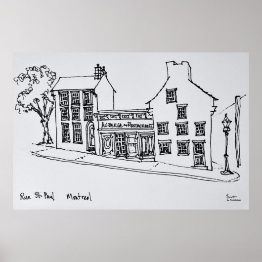 Rue St. Paul Old Town | Montreal, Kanada Poster (Vorne)