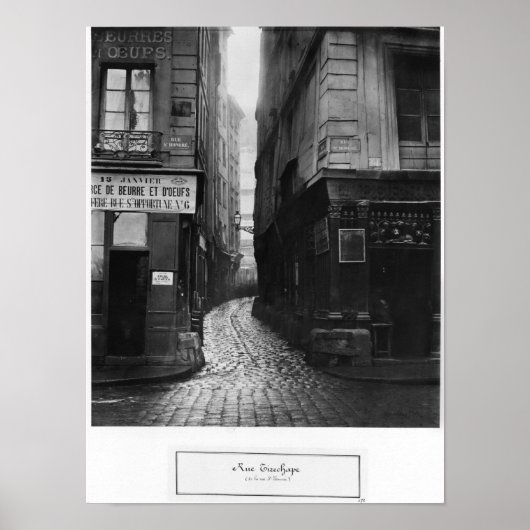 Rue Tirechape, Rue St. Honore, Paris Poster (Vorne)