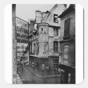 Rue Vieille-DU-Tempel, Paris, 1858-78 Quadratischer Aufkleber