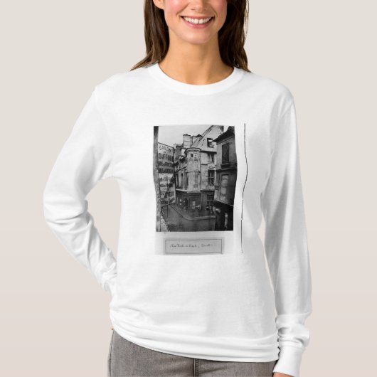 Rue Vieille-DU-Tempel, Paris, 1858-78 T-Shirt (Vorderseite)