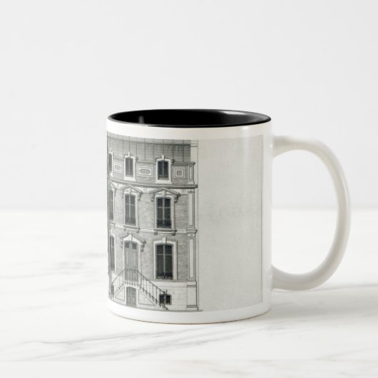 RueBalzac der Hotel-Prives, 10 u. 12, Paris Zweifarbige Tasse (Rechts)