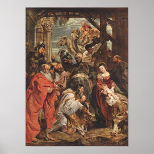 RUEBENS-ANNAHME DES MAGI-DRUCKS POSTER