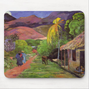 "Ruede Tahiti" - Paul Gauguin Mousepad