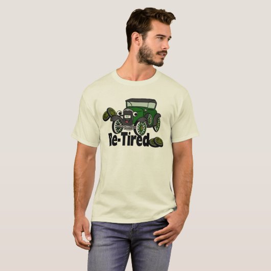 Ruehes antikes Auto T-Shirt (Vorne ganz)