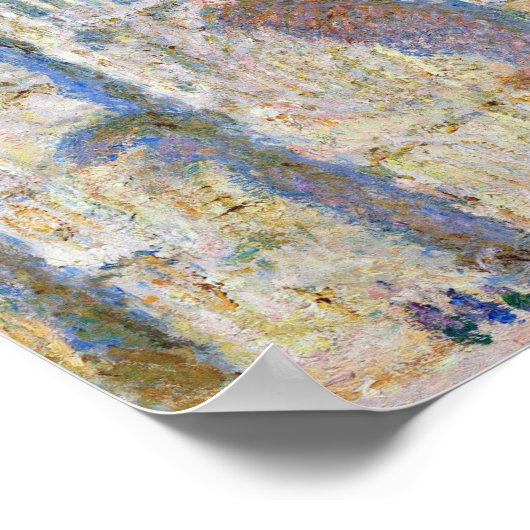 Ruen Cathedral (Sonnenlicht), Monet Poster (Ecke)