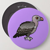 Rueppells Geier Button (Vorne & Hinten)