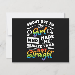 Ruf an das Mädchen Lesben Stolz LGBT T-Shirt G Save The Date