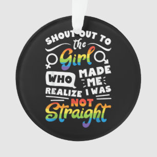 Ruf an das Mädchen Lesbischer Stolz LGBT T-Shirt G Ornament