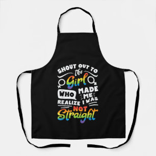 Ruf an das Mädchen Lesbischer Stolz LGBT T-Shirt G Schürze