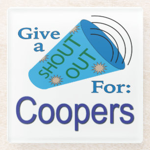 Ruf an die Coopers Glasuntersetzer