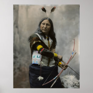 Ruf an, Oglala Sioux, 1899 - Vintag Poster
