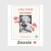 Ruf deine Mutter an! Englisch Aufkleber (Blatt)
