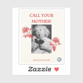 Ruf deine Mutter an! Englisch Aufkleber