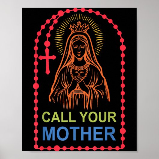 Ruf deine Mutter an Poster (Vorne)