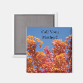 Ruf deine Mutter! Magnete Blue Sky Fall Trees Magnet (Vorderseite/Rückseite)