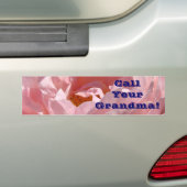 Ruf deine Oma! Autoaufkleber Rosa Rose! (Auf Auto)