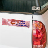 Ruf deine Oma! Autoaufkleber Rosa Rose! (Auf Lkw)