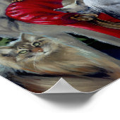 Ruf der Night ART PRINT Katzenwolf gotisch Poster (Ecke)