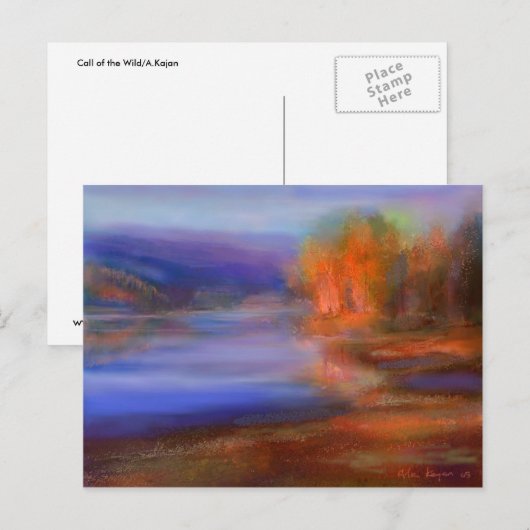 Ruf der Wilden. Postkarte (Vorne/Hinten)
