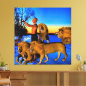 Ruf der Wildnis Leinwanddruck (Insitu (Wohnzimmer))