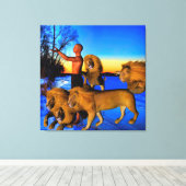 Ruf der Wildnis Leinwanddruck (Insitu (Holzboden))