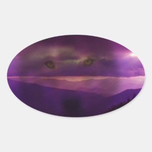 Ruf der Wildnis Ovaler Aufkleber