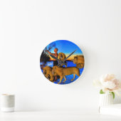 Ruf der Wildnis Runde Wanduhr (Zuhause)