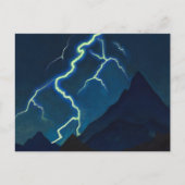Ruf des Himmels, Blitz von Nicholas Roerich Postkarte (Vorderseite)