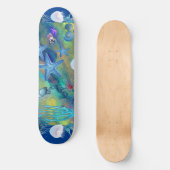 Ruf des Meereslebens Blaue Ozeane Skateboard (Vorderseite)