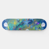 Ruf des Meereslebens Blaue Ozeane Skateboard (Horizontal)