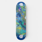 Ruf des Meereslebens Blaue Ozeane Skateboard (Vorderseite)