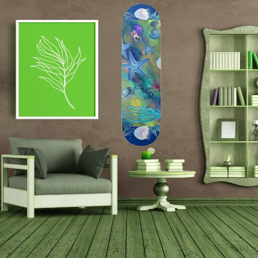 Ruf des Meereslebens Blaue Ozeane Skateboard