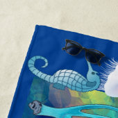 Ruf des Meereslebens Blaue Ozeane Strandtuch (Beispiel)