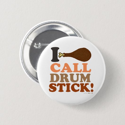 Ruf Drumstick Turkey Day Dibs Erntedank Button (Vorne & Hinten)
